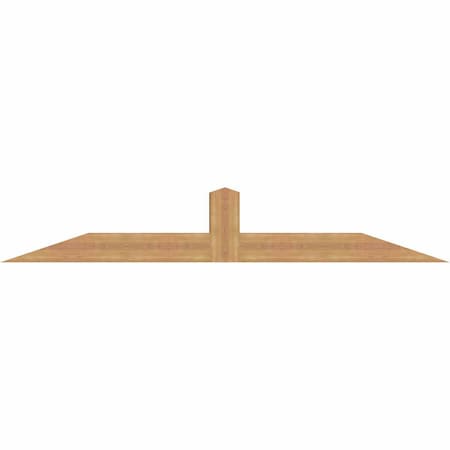 Ekena Millwork Portland Smooth Timber Gable Bracket, Western Red Cedar, 84"W x 14"H x 5 1/2"D x 5 1/2"F, 4/12 Pitch GBW084X14X0606POR00SWR